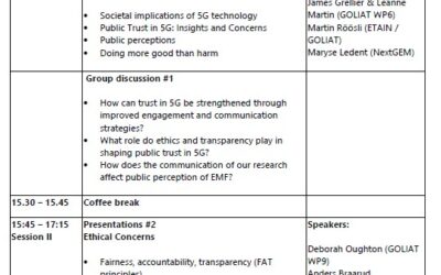 Workshop “Societal and ethical impacts of 5G technology” on May 26th 2025